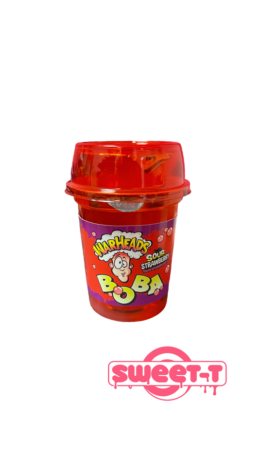 Warheads Sour Boba Erdbeere