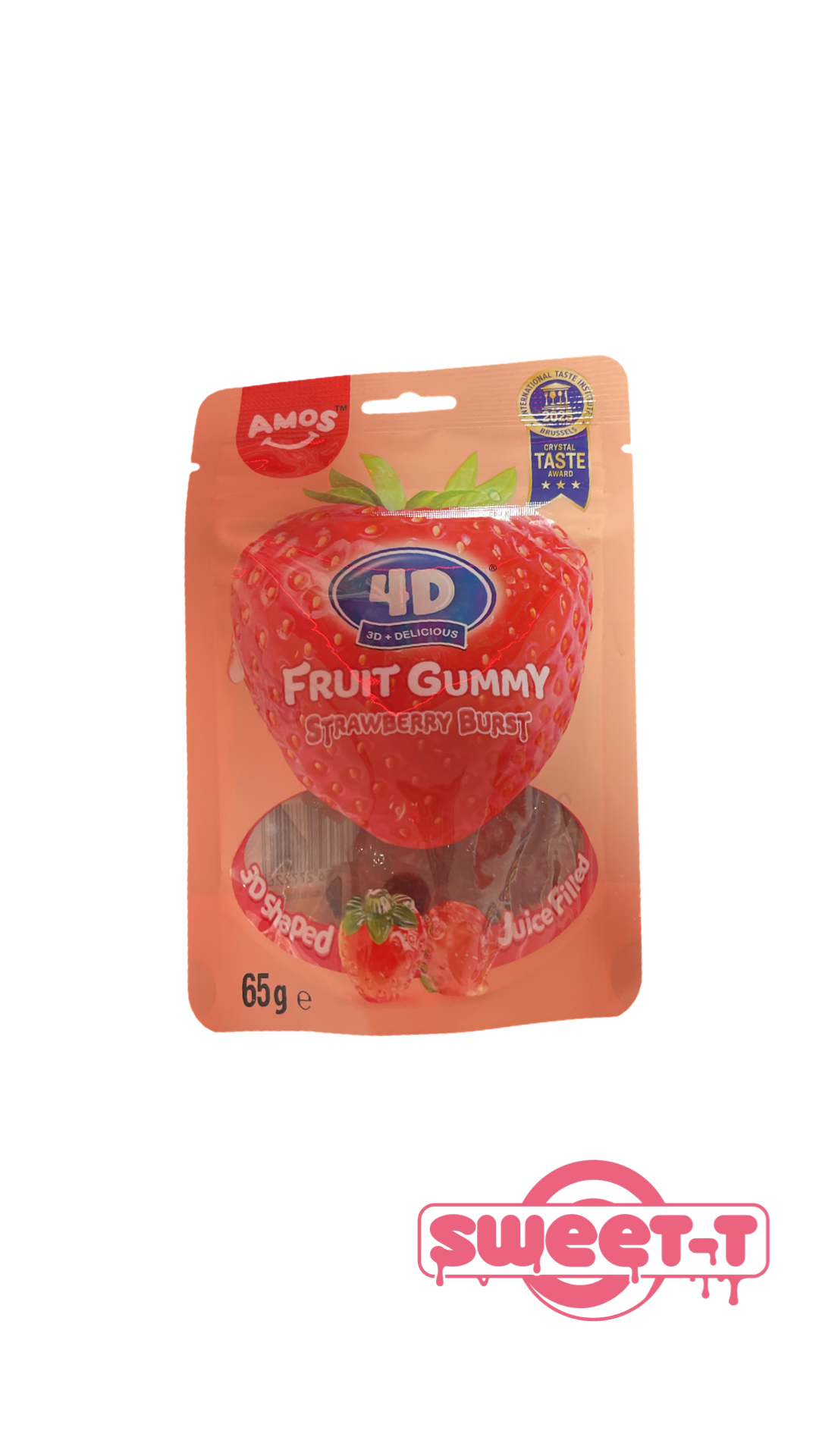 Amos 4D Fruit Gummy Erdbeere