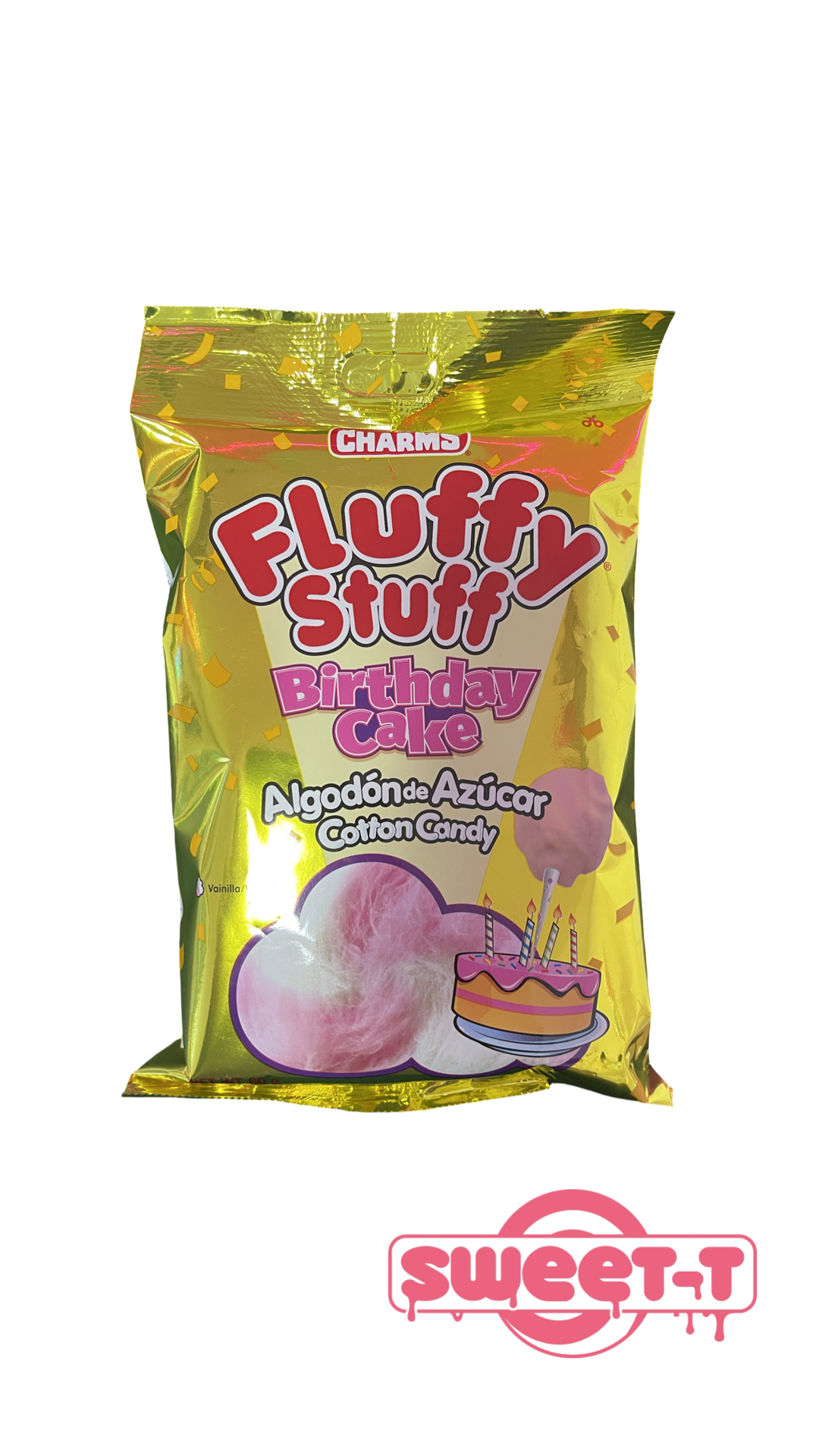 Fluffy Stuff Zuckerwatte Geburstagskuchen